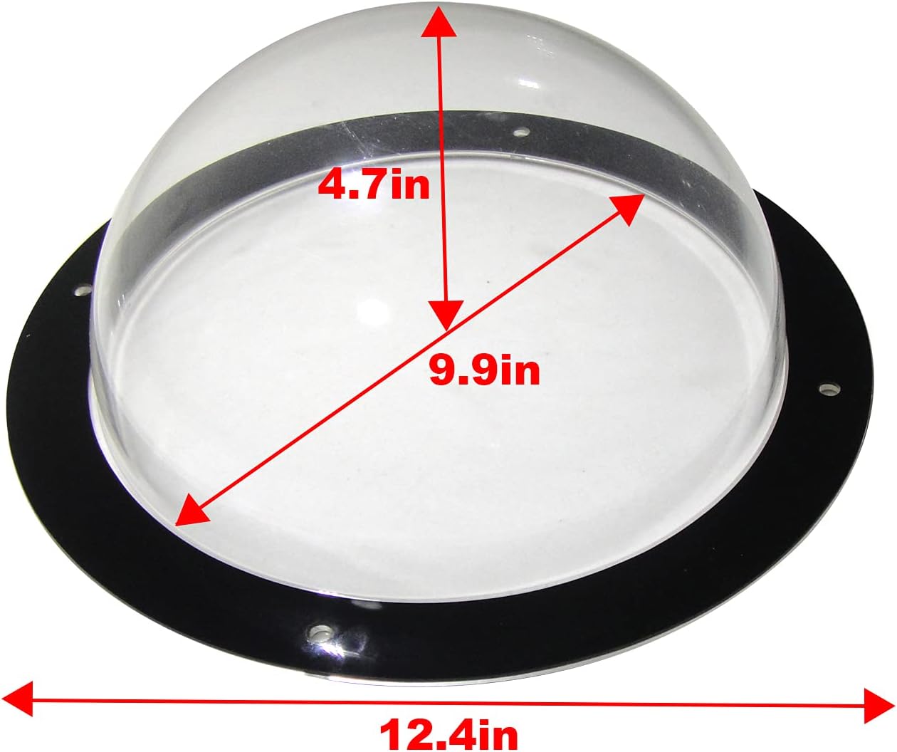Dog Fence Window - Acrylic Clear View Dome Pet Peek Window - 12.4in for Dog/cat/Horse,Even Children